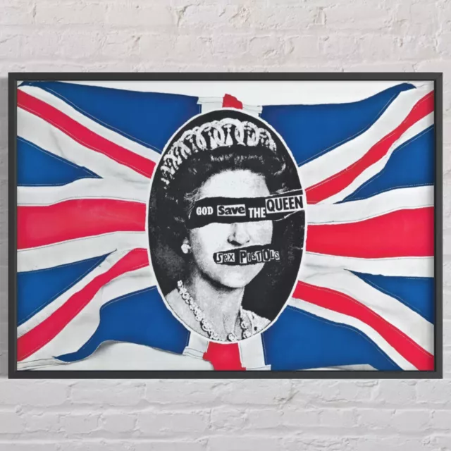 SEX PISTOLS ‘God Save The Queen’ 1977 Virgin Records Single Promo Poster 27”x39”