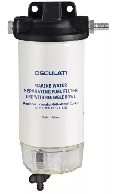 Filtro Separatore Acqua Carburante Benzina/Diesel - 205 Lt Ora - 10 Micron