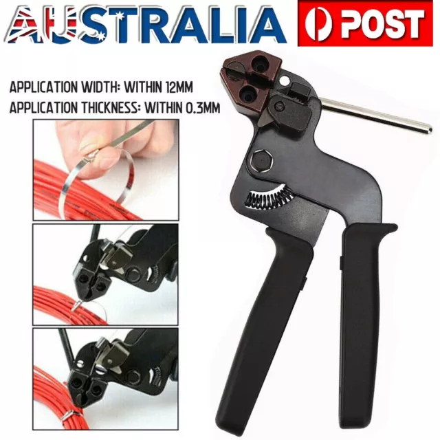 Stainless Steel Fastening Cable Tie Gun Tensioner Cutter Tool Cable Tie Tool New