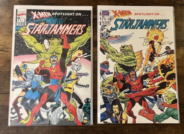 Complete Set of X-Men Spotlight On Starjammers #1 2 1-2 Marvel Comics (1990)