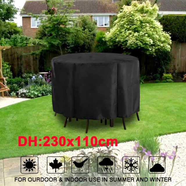 Waterproof Furniture Cover 230cm Large for Outdoor Garden Patio Table Chair Set