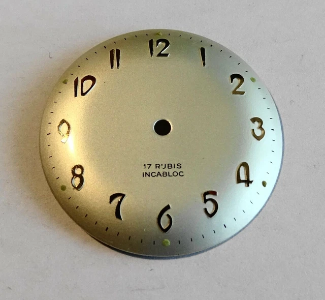 Composant Montre Mécanique Cadran De Montre Pour Calibre JEJ.23D Bomber 17 Rubis Incabloc | Pièce Horlogerie Réparation Montre Ancienne