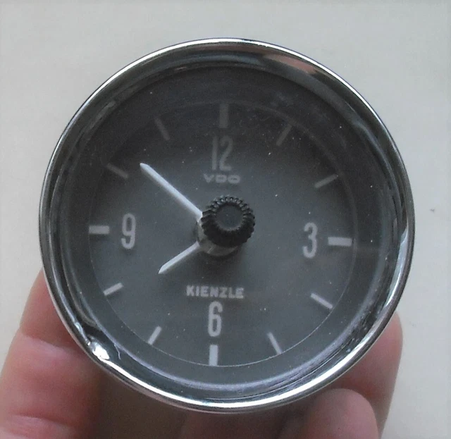 VINTAGE 1969 VW Karmann Ghia VDO Kienzle Clock With Bracket & Wiring
