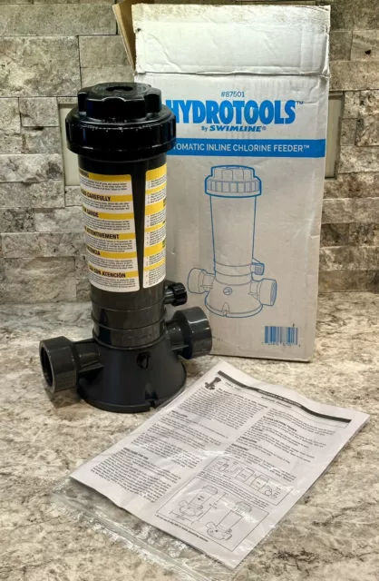 HydroTools by Swimline Super In-Line Automatic Pool Chlorine Feeder #87501