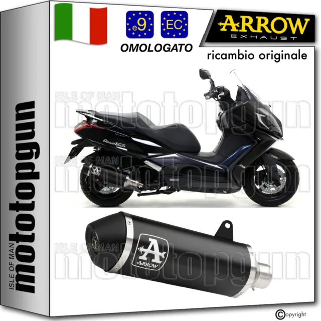 Arrow Scarico Omologato Rc Urban Alluminio Nero Kymco Downtown 350 I 2016 16