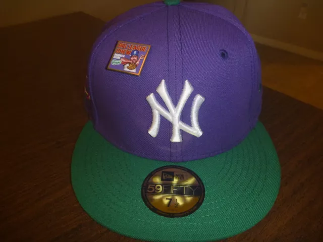 Atlanta Braves New Era MLB x Big League Chew Ground Ball Grape Flavor Pack  59FIFTY Fitted Hat - Purple/Green