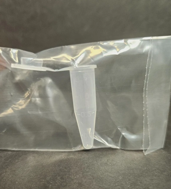 Fisher Scientific Microcentrifuge Tube 1.5 mL 2 Bags with 250 Tubes Each