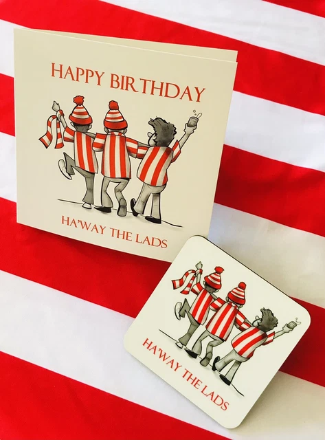 Biglietto di compleanno Sunderland e montagne russe. Regalo calcio festa del papà *spedizione gratuita