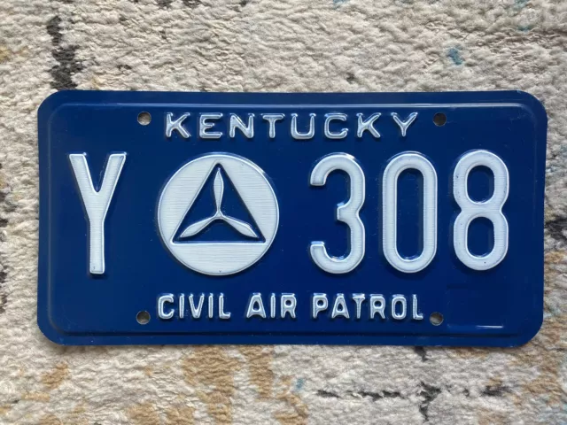License Plate  Kentucky    Civil Air Patrol  Y 308