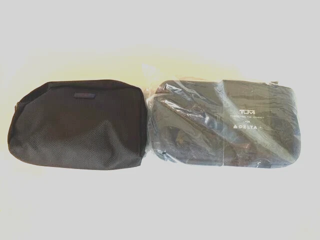 Two Delta x Tumi Black Amenity Kits By Tumi Luggage Lifestyle Travel Accessories