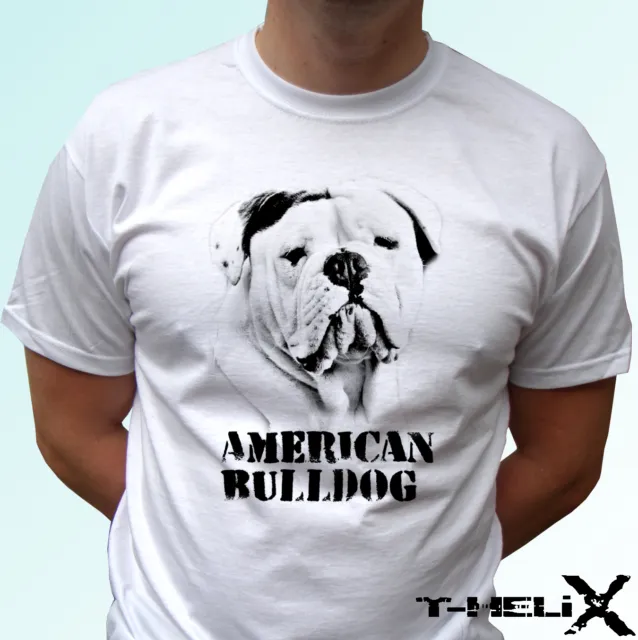 American Bulldog - t-shirt per cani design top - uomo donna taglie bambino e bambino