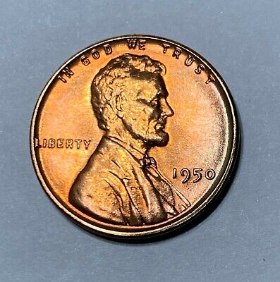 (BU  Gem) 1950 P  Lincoln Wheat Penny Cent Ch Superb Looking Coin