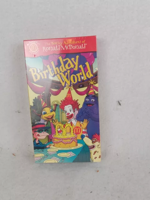 The Wacky Adventures of Ronald McDonald Birthday World Vintage VHS 2000 SEALED