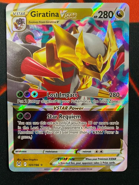 POKEMON CARD GIRATINA VSTAR Ultra Rare 131/196 LOST ORIGIN *MINT* $87. ...