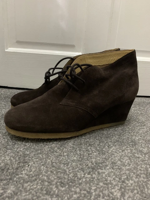 NEW CLARKS ORIGINALS Yarra Desert Soft Wine Suede Ankle Boots Uk
