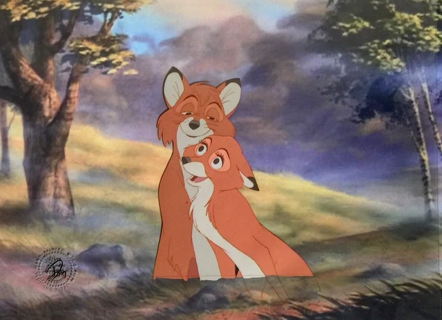 1981 DISNEY THE Fox And The Hound Tod & Vixey Original Production ...