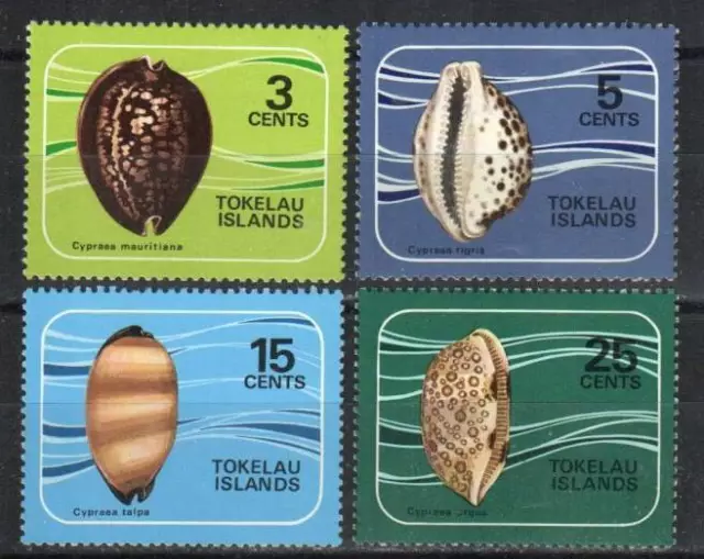 Tokelau Stamp 41-44  - Cowrie shells