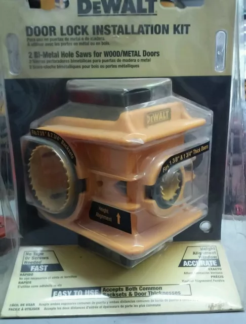 Dewalt d180004 door sales lock installation kit