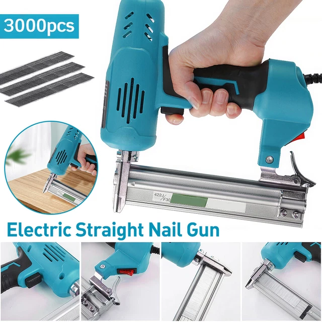 2600W Electric Brad Nailer Framing Straight Finish Nail Staple Gun Stapler Tool