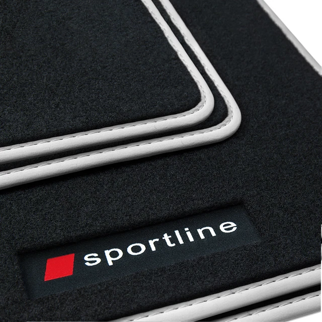 OMAC – Tapis De Sol Voiture Audi Q4 E-tron 2021-2025 – 3 Pièces En TPE Imperméable Noir – Sur Mesure, Antidérapant, Facile à Nettoyer