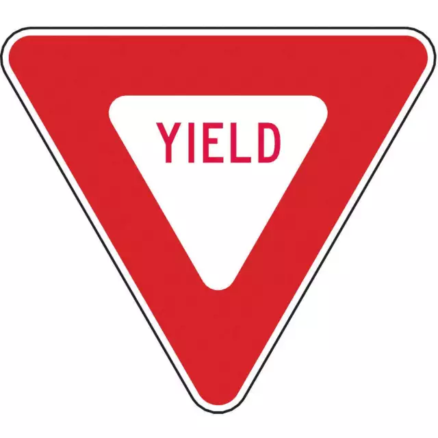 LYLE R1-2-12HA Yield Traffic Sign,12" x 12"