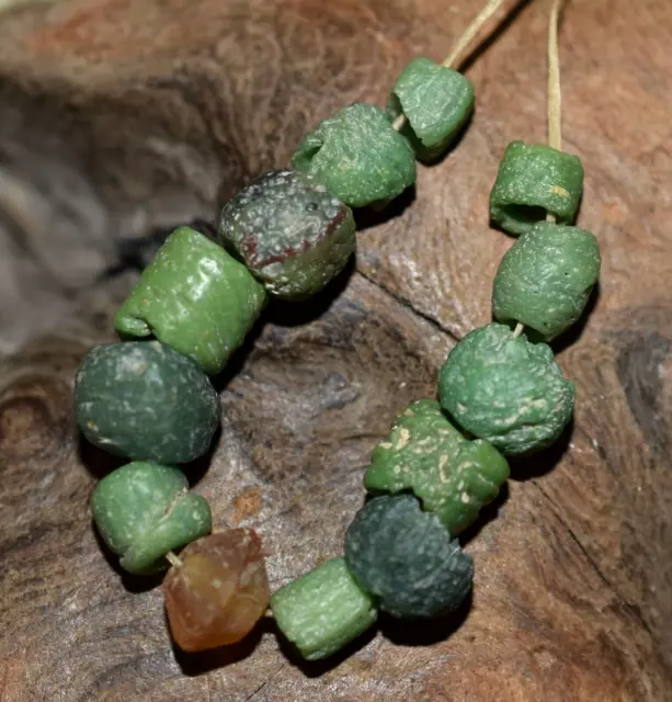 Rare Ancient Glass Excavated Dig Beads Afghanistan Trade Circa 1000 Years Old