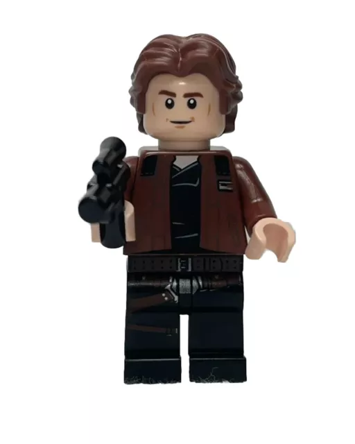 Lego Han Solo 75212 75512 Brown Jacket Black Shoulders Star Wars Minifigure