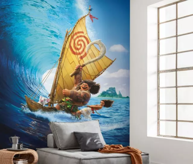 Moana Tapete für Kinder Schlafzimmer 78x110 Zoll Disney Ride the Wave Wandverkleidung