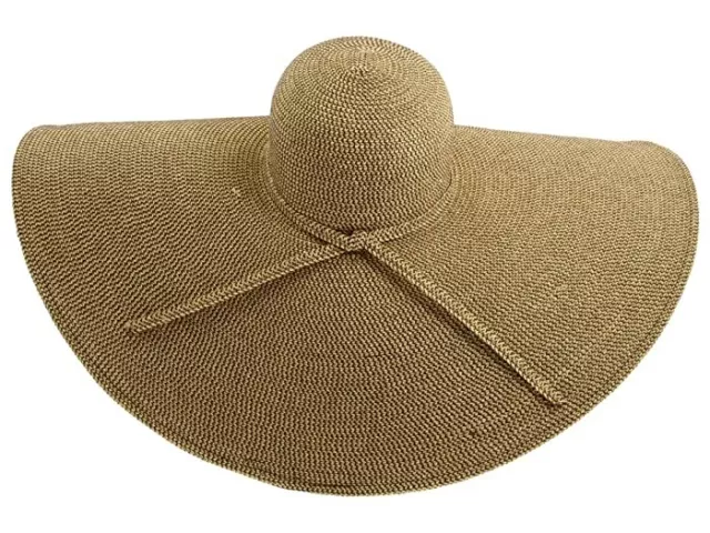 San Diego Hat Company Brown Ultrabraid XL Brim Sun Hat Women's One Size 1087 3