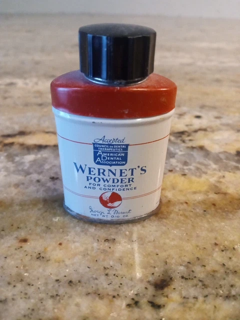 Vintage Wernets Powder Tin Professional Sample Dental Tooth Powder