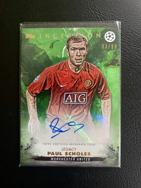 AUTO PAUL SCHOLES /99 Topps Inception 22/23 Manchester United Legacy ...