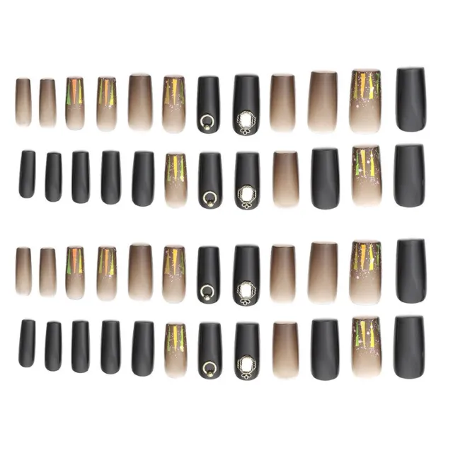 Self-adhesive Stickers Long Square Head Acrylic Full Cover Manicure Fake Nails