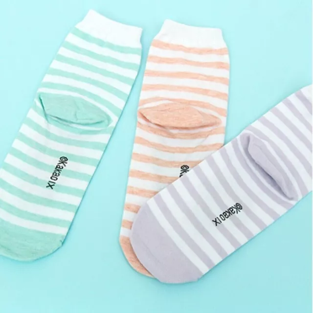 Socks 3 Pairs set Kakao Friends Stripe Ankle Socks Gift Set 2