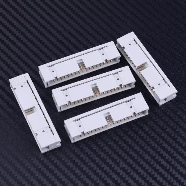 5Stk. Doppelreihen Steckverbinder PCB IDC Ejektor Header 2x7Pin 2,54mm Tonhöhe