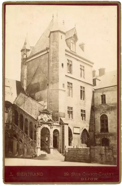 France, Dijon, Palais Ducal Vintage albumen print	 Tirage al