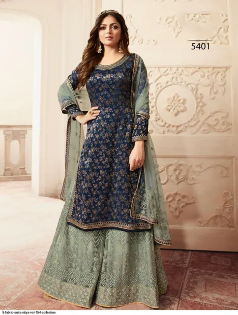 New Indian Anarkali Designer Gown Salwar Pakistani Kameez Plazzo Suit Bollywood
