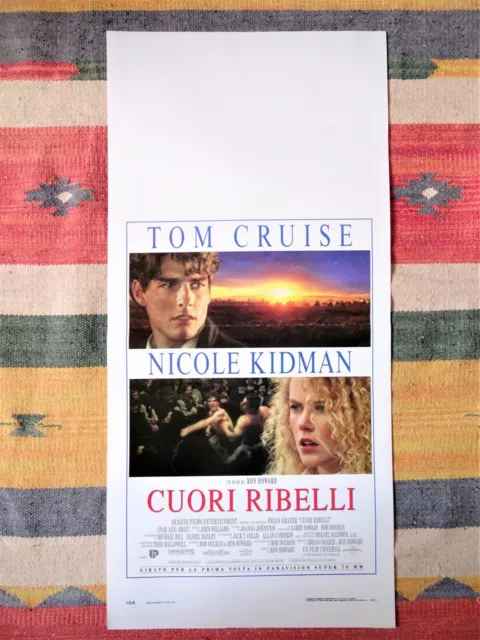 Locandina CUORI RIBELLI Tom Cruise NICOLE KIDMAN Howard Poster Far and Away 1992