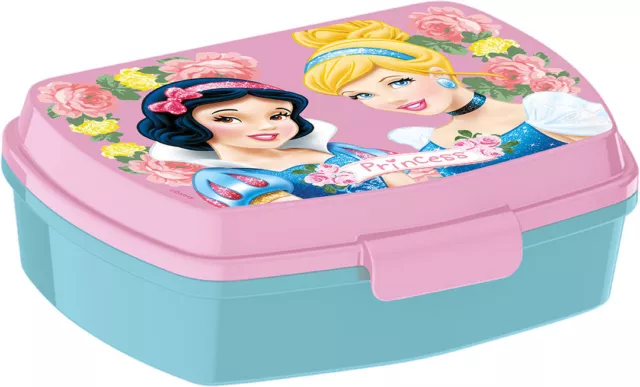 Princesas Par Lunch Box Caja Desayuno Almuerzo Fiambrera Sandwich Escuela