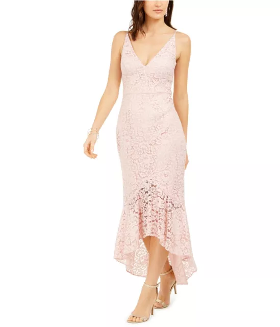 Eliza J Womens Lace Mermaid Gown Dress, Pink, 12