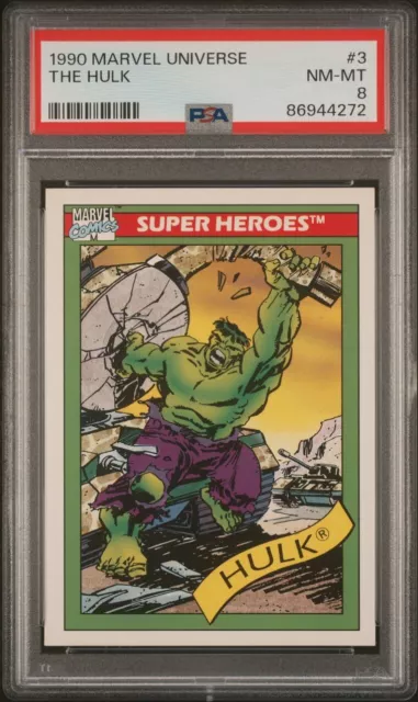 1990 Impel Marvel Universe The Hulk #3 PSA 8 N/Mint