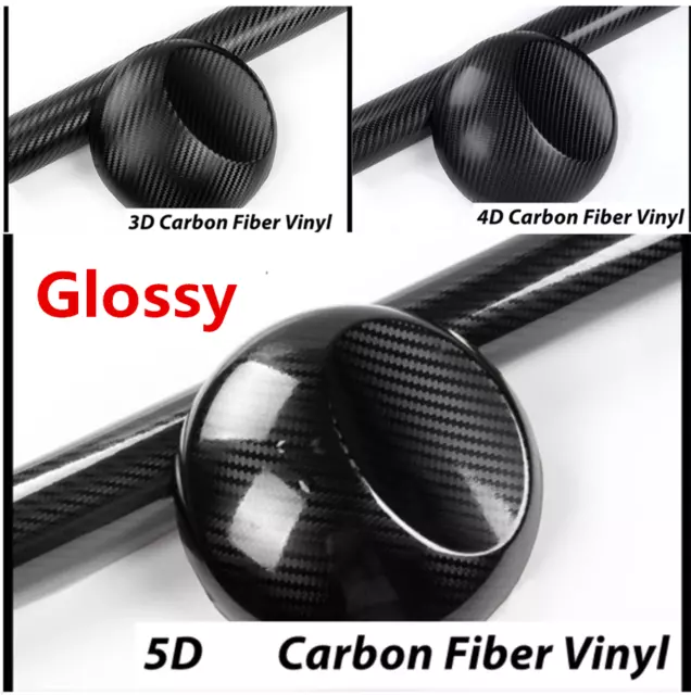 4x Universal Carbon Fiber Car Scuff Plate Door Sill 5D Sticker Panel Protector 2