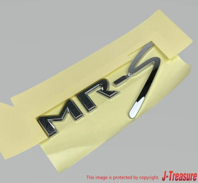TOYOTA MR2 MR-S ZZW30 Roadster Spyder Genuine Chrome Rear "MR-S" Emblem OEM
