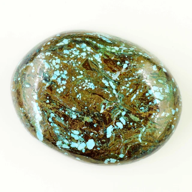 35.95 Ct Natural Arizona Morenci Blue Turquoise Cabochon Certified Gemstone