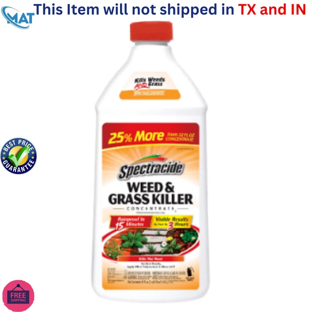 Weed And Grass Killer Concentrate 40 Ounces, Use On Patios, Walkways..