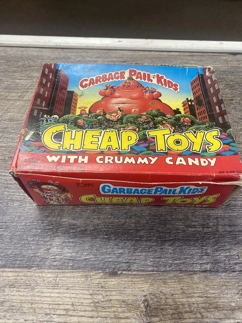 1986 Garbage Pail Kids CHEAP TOYS AND CRUMMY CANDY Full Box with 24 Bags 1986 Garbage Pail Kids CHEAP TOYS AND CRUMMY CANDY Full Box with 24 Bags