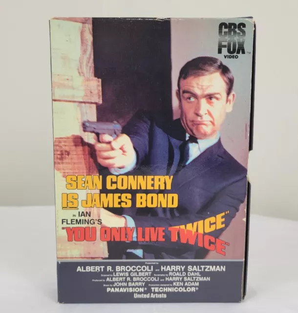 YOU ONLY LIVE Twice VHS 1983 CBS/Fox Big Box Side Slider Sean Connery ...