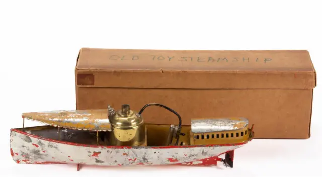 CARETTE (BING MARKLIN) Prewar Live Steam Tin Toy (Wind up) Boat Boxed NICE  $2,150.00 - PicClick