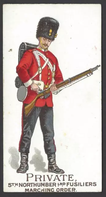 Gallaher - Types Of British Army (Green) - Private, 5Th Northumberland Fusiliers