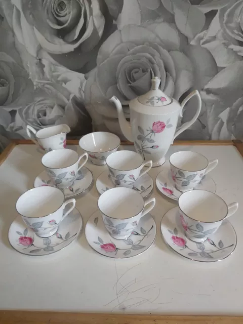 Royal Albert Bone China Tea Set Beautiful Pink Rose Flowers Vintage