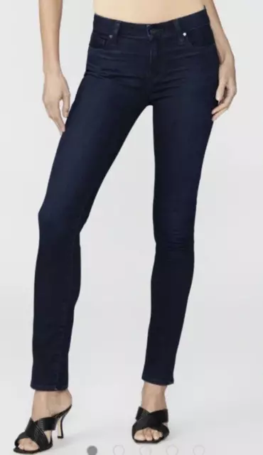 PAIGE Skyline Skinny Jeans Size 25, 'Azaria' Dark Blue, NEW NWOT, Retail $199